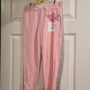 NWT Love Republic 2 pk Girls Fleece Pants-10/12 (E4)